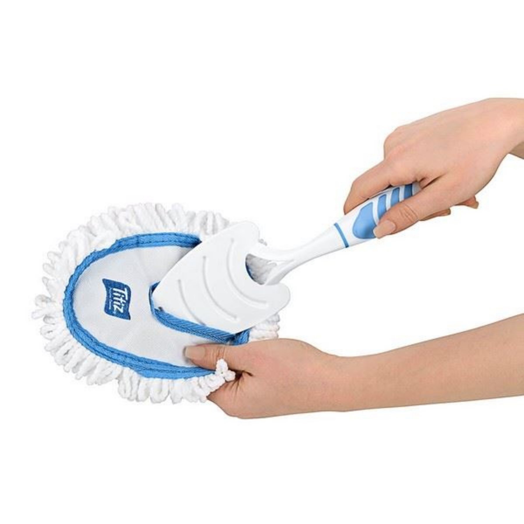 Mikrofiber Duster Toz Leke Kir Alıcı Temizleyici Tutacaklı Temizlik Bezi Aparatı Malzemesi — Veyo — görsel 4