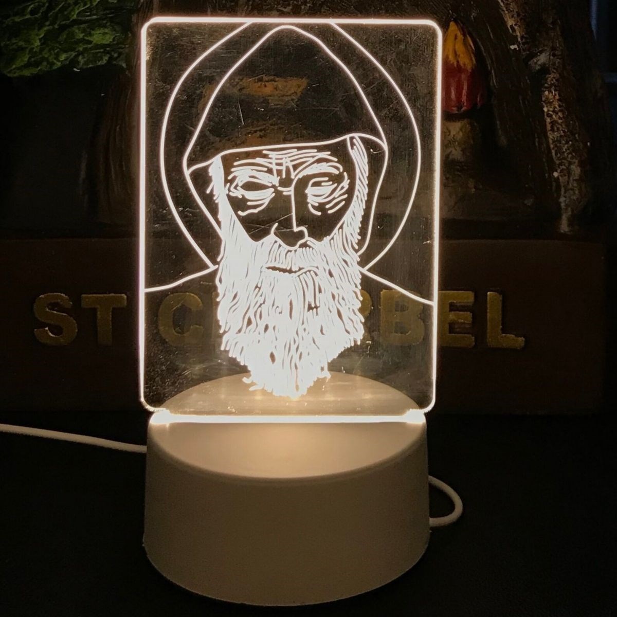 USB Kablolu Işıklı Kendiliğinden Beyaz Kalemli-Silgili Kreatif 3D Görselleştirme LED Lambası — Veyo — görsel 5