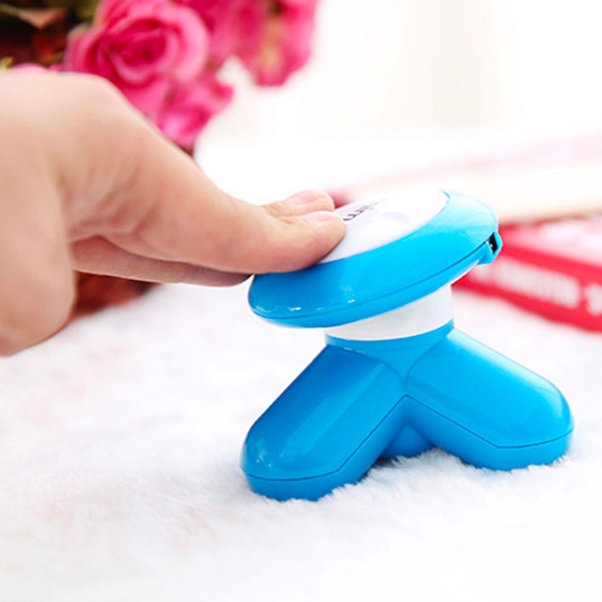 3 Başlıklı Titreşimli USB Şarjlı Mini El Masaj Aleti — Veyo — görsel 3