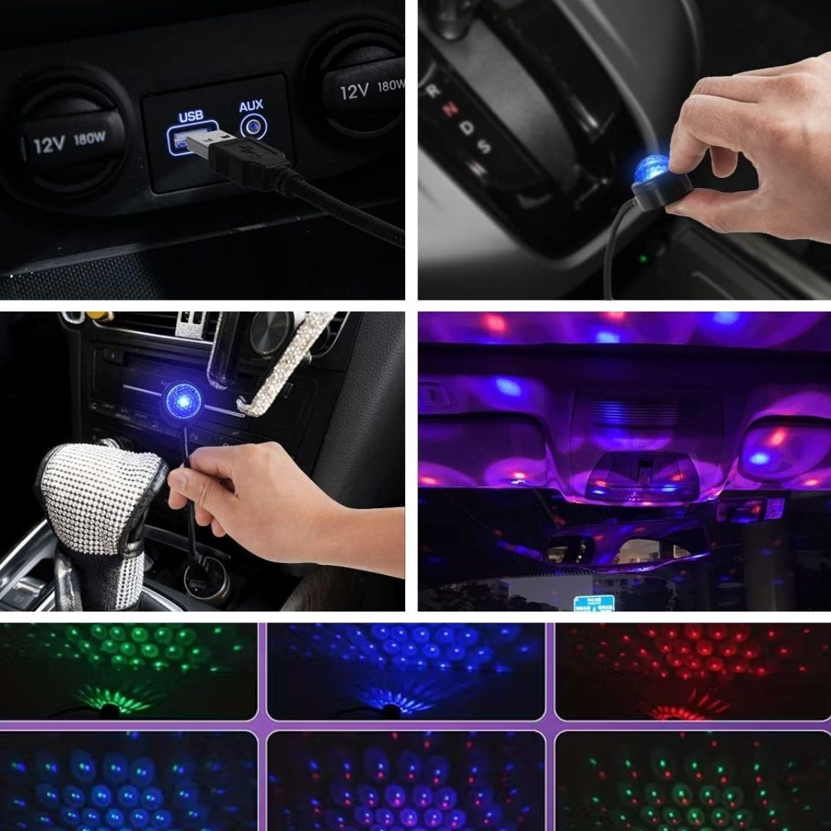 USB Sese Duyarlı 8 Farklı Mod Işıklı LED Atmosfer Işığı – Ambiyans Aydınlatması — Veyo — görsel 5
