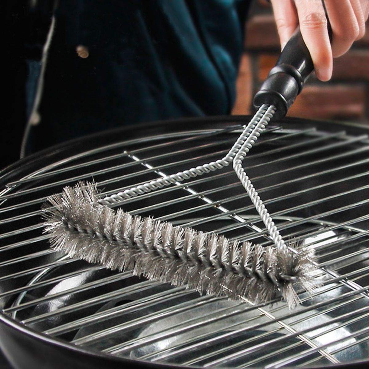 Barbekü Mangal Izgara Teli Temizlik Fırçası — Veyo — görsel 5