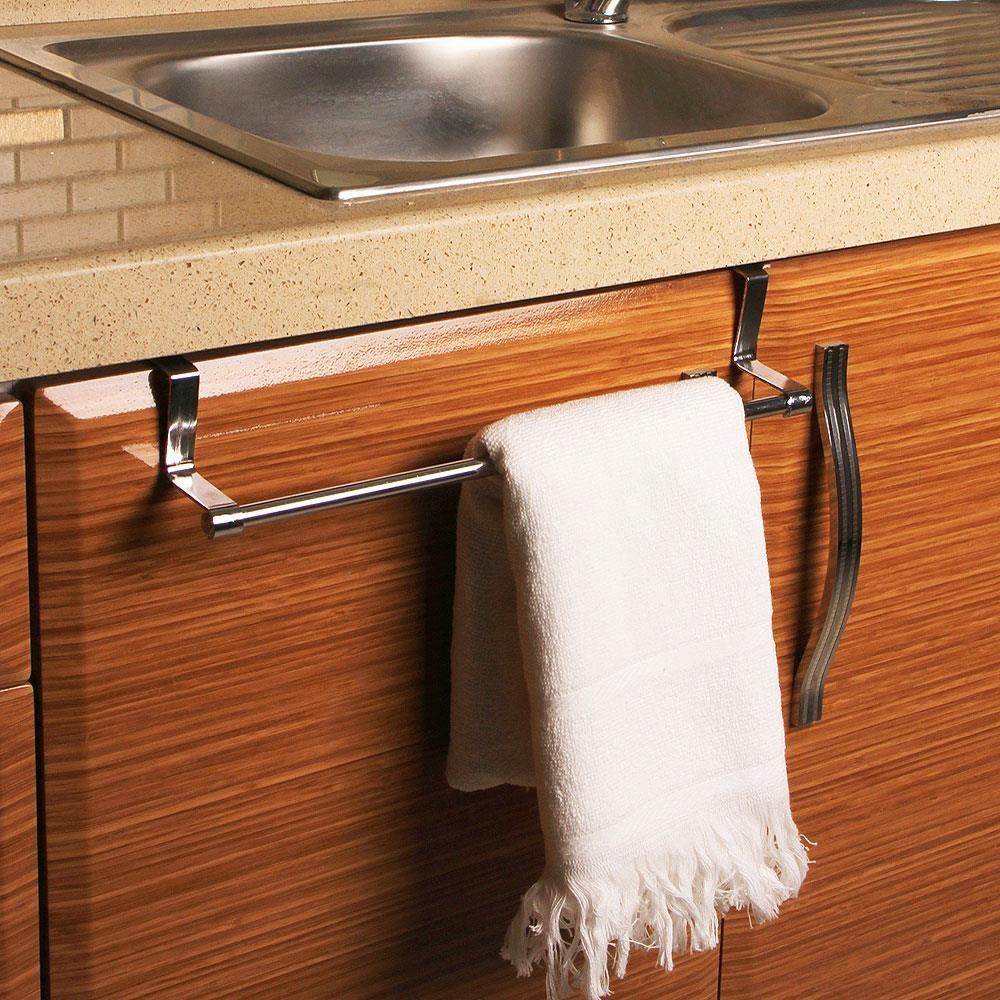 Dolap Kapağı Havlu Askılığı Paslanmaz Metal 33 cm Genişlik 9 En Mutfak ve Banyo Kullanımı