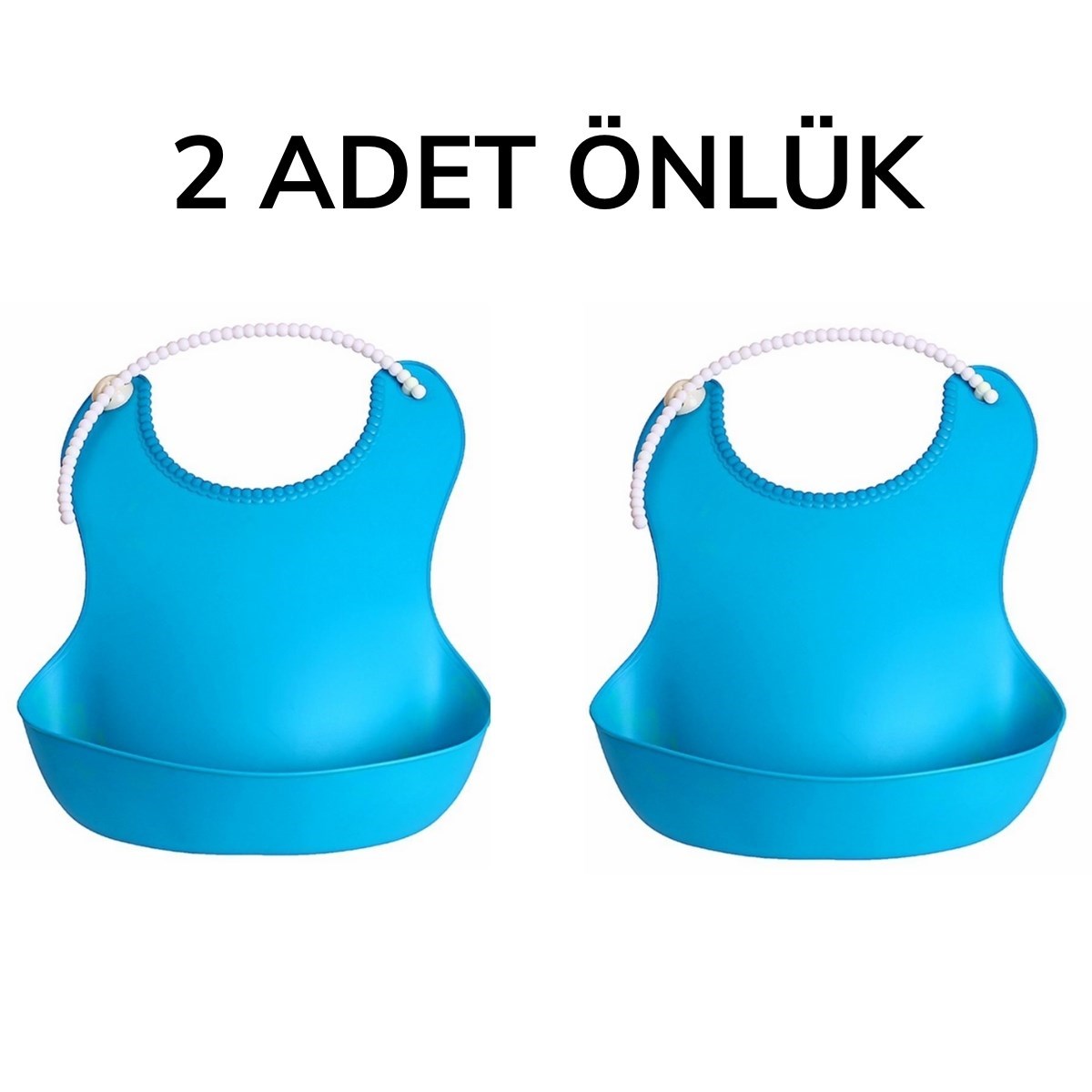Çocuk Bebek Mama Önlüğü Dökülme Engelleyici Bükülebilir Mavi — Veyo — görsel 8