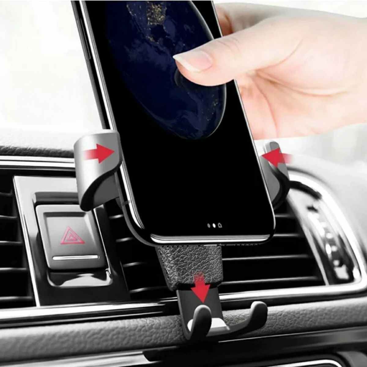 Araç İçi Klima Izgarasına Takılabilen Plastik Oto Telefon Tutucu Gravity — Veyo — görsel 4