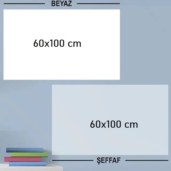 Ders Çalışma Yazı Tahtası Manyetik Duvar Stickerı 100x60 cm — Veyo