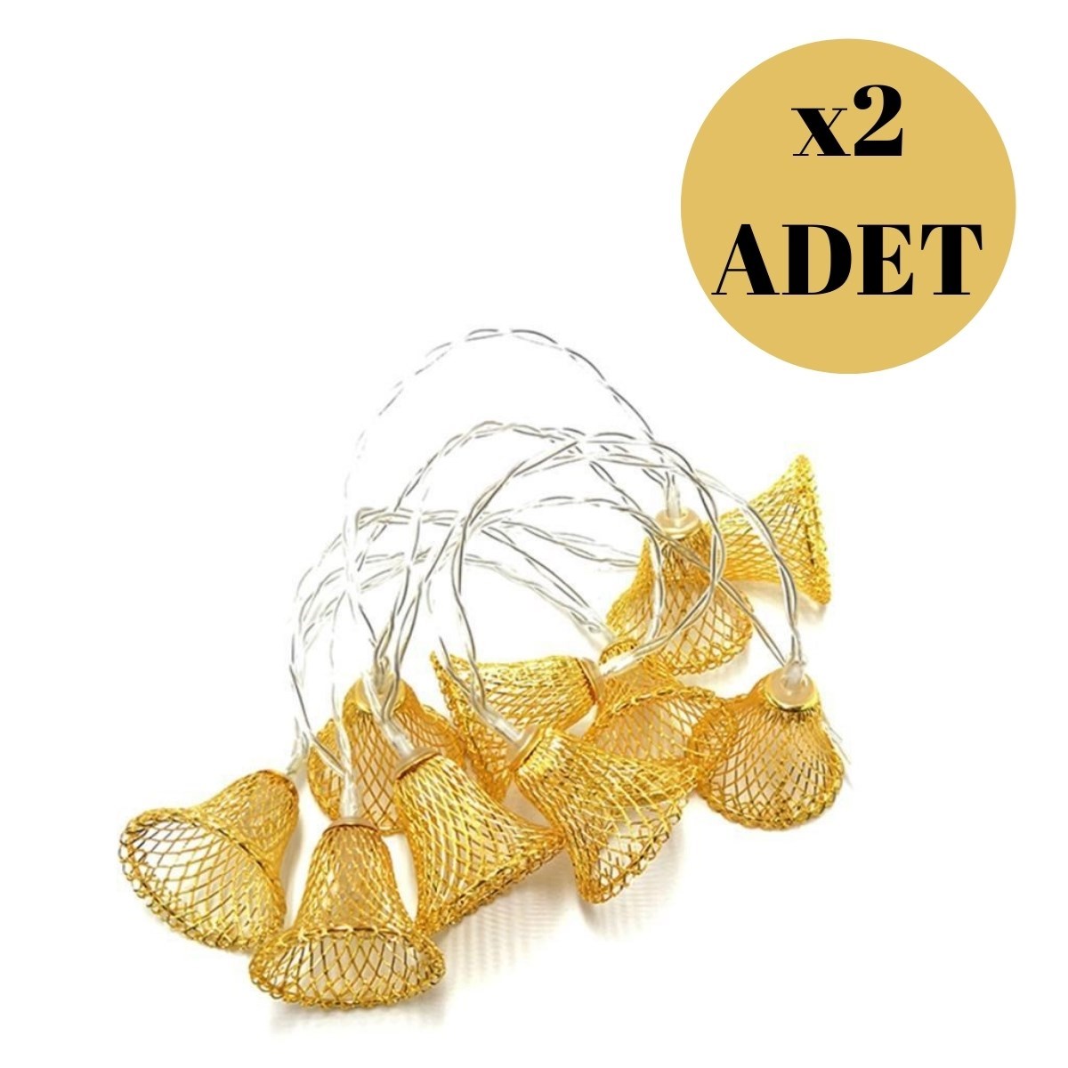 Parti ve Özel Gün Dekorasyonu Çan Şeklinde Metal Şerit Led Işık — Veyo — görsel 6