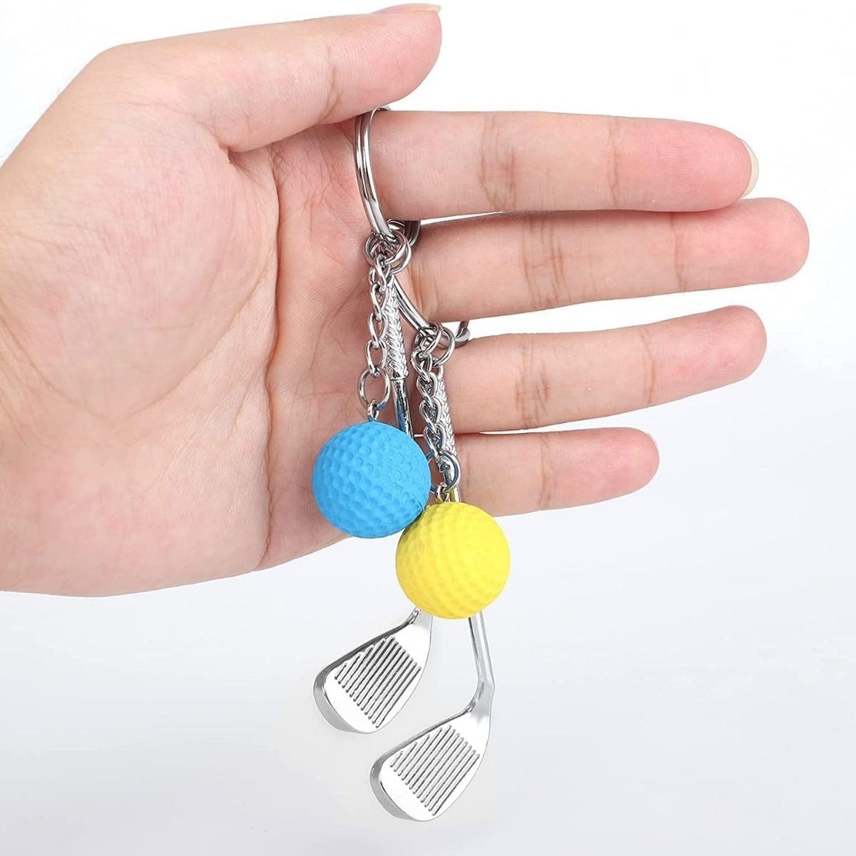 Gerçekçi Golf Tasarımlı Şık Anahtarlık Kolye Çanta Süsü Golf Keychain — Veyo — görsel 6