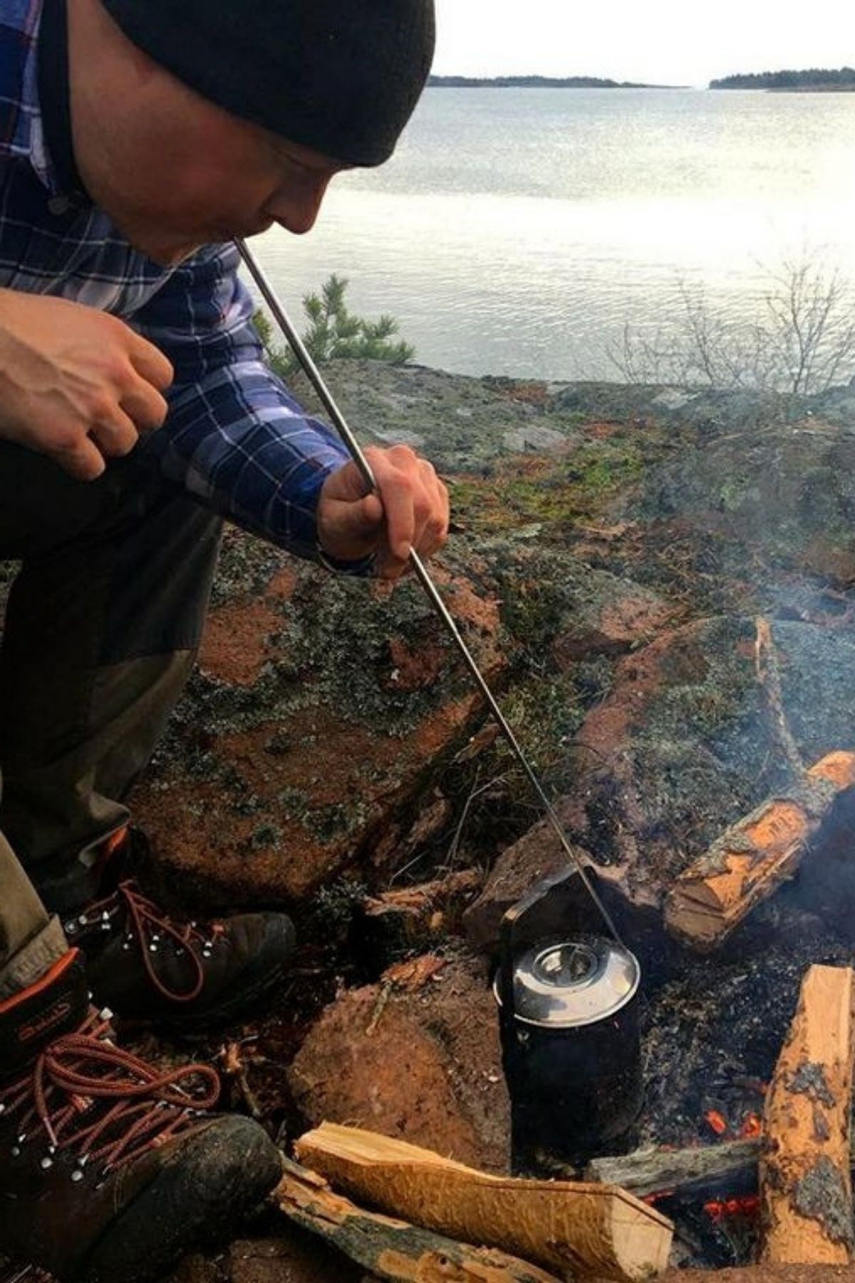 Teleskopik Ateş Başlatıcı Outdoor Üfleme Borusu 63 Cm — Veyo — görsel 7