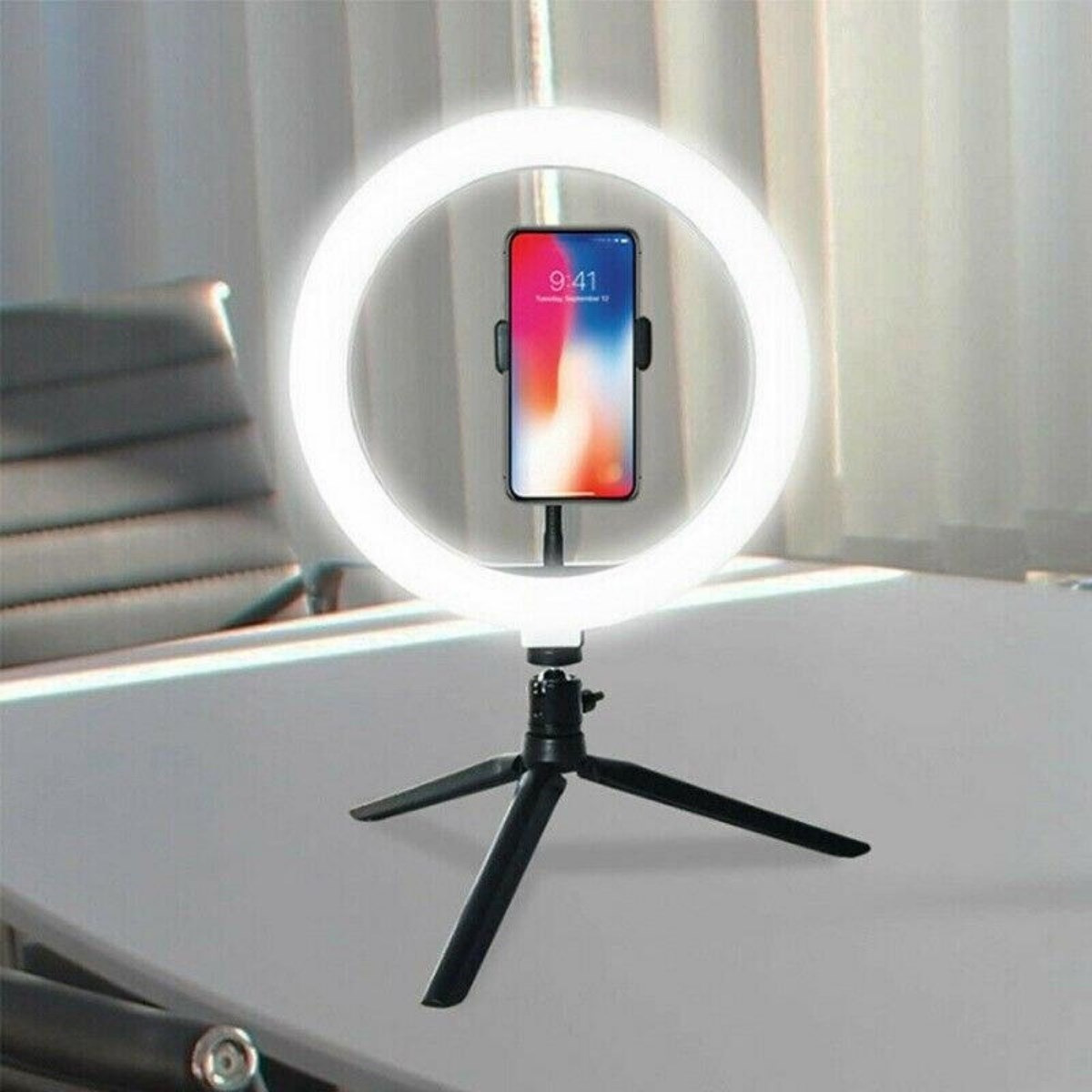 8inç 20cm Youtube Instagram Tiktok Selfie Stüdyo Video Fotoğraf Ring Light Tripod Led Halk — Veyo — görsel 7