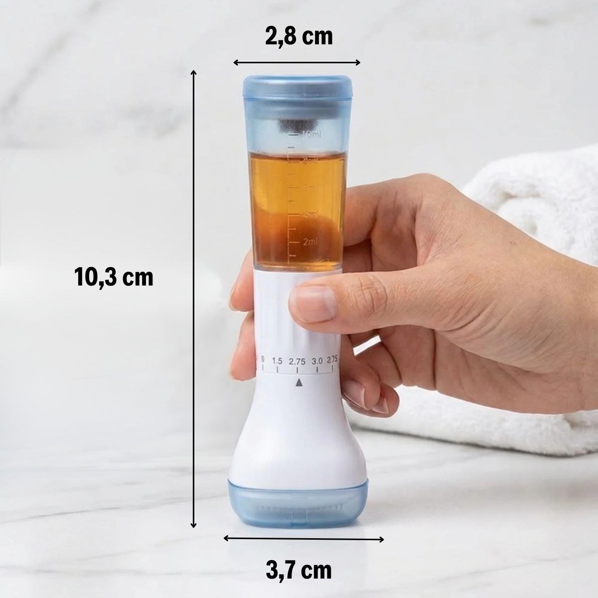140 İğneli Serum Hazneli Dermaroller – 0-3 mm Ayarlı Dermaroller Mikro İğneli Saç, Cilt ve Vücut Bakım Aparatı — Veyo — görsel 5