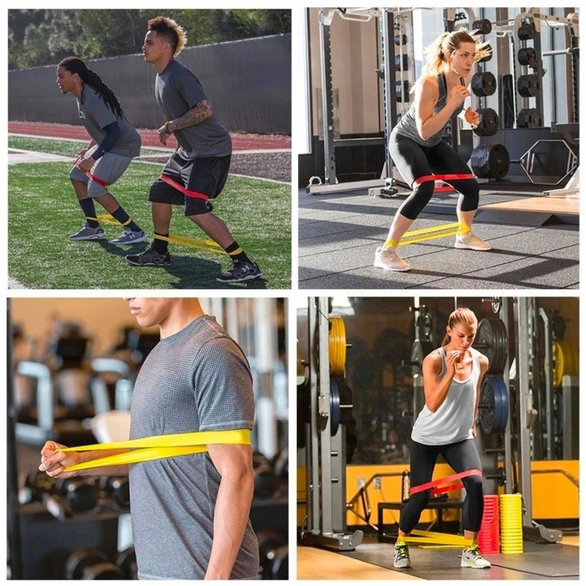 5li Egzersiz Direnç Bant Seti Pilates Crossfit Ekipmanları — Veyo — görsel 2