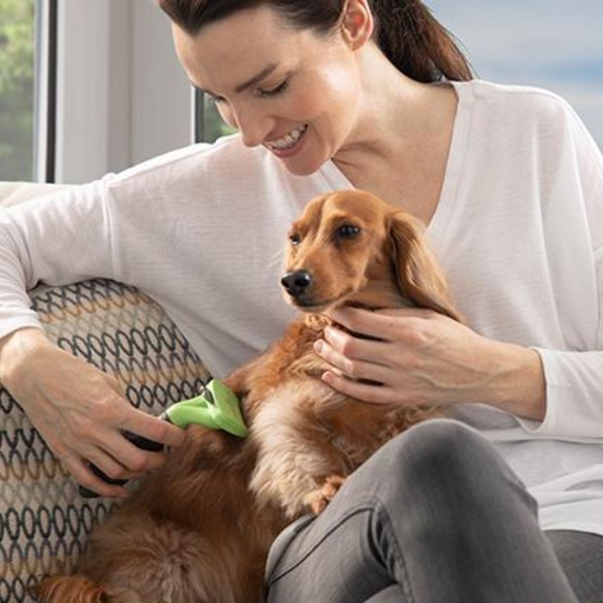 Kedi ve Köpekler İçin Uzun Tüylü Köpek Tarağı Tüy Toplayıcı tarak Small — Veyo — görsel 2