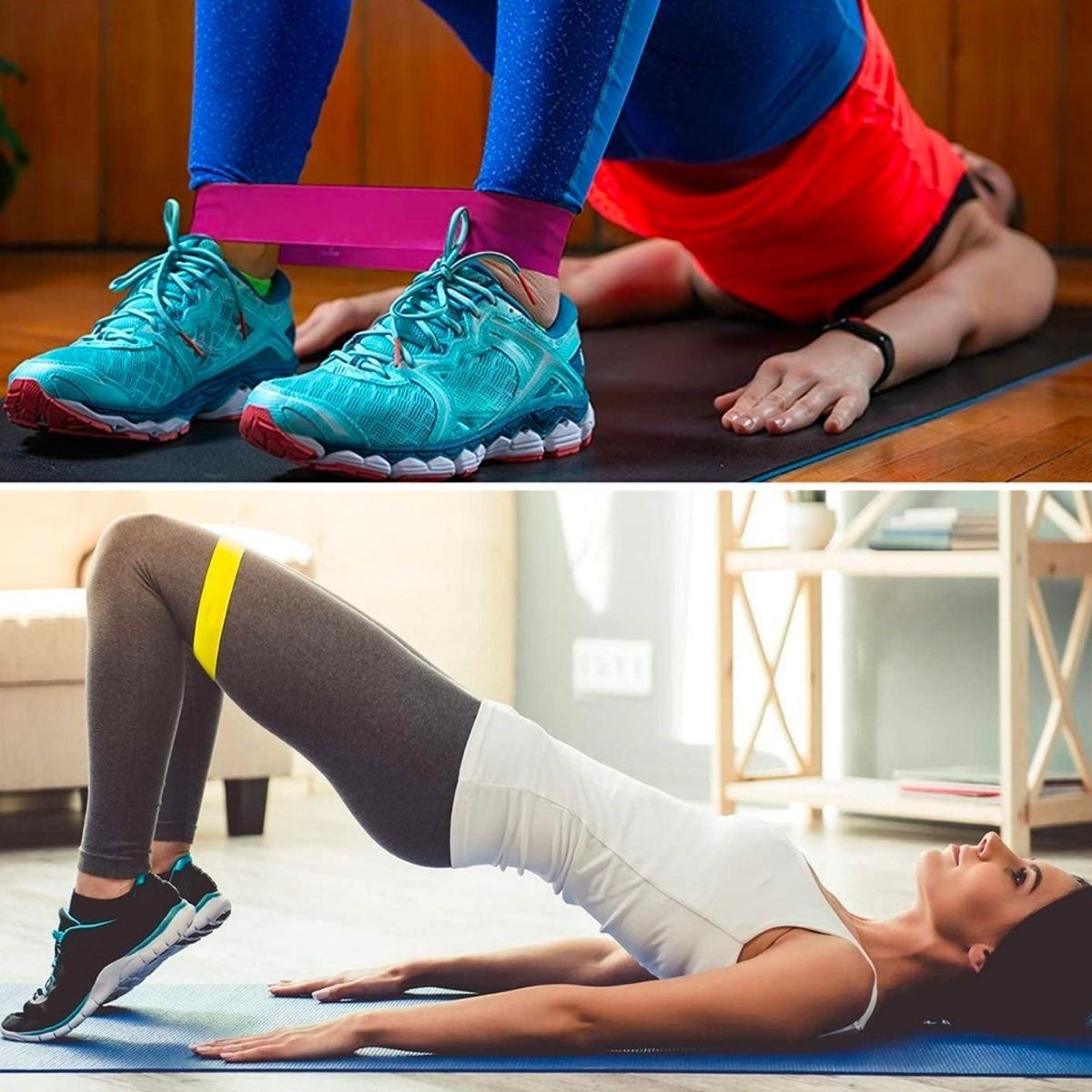 5li Egzersiz Direnç Bant Seti Pilates Crossfit Ekipmanları — Veyo — görsel 4