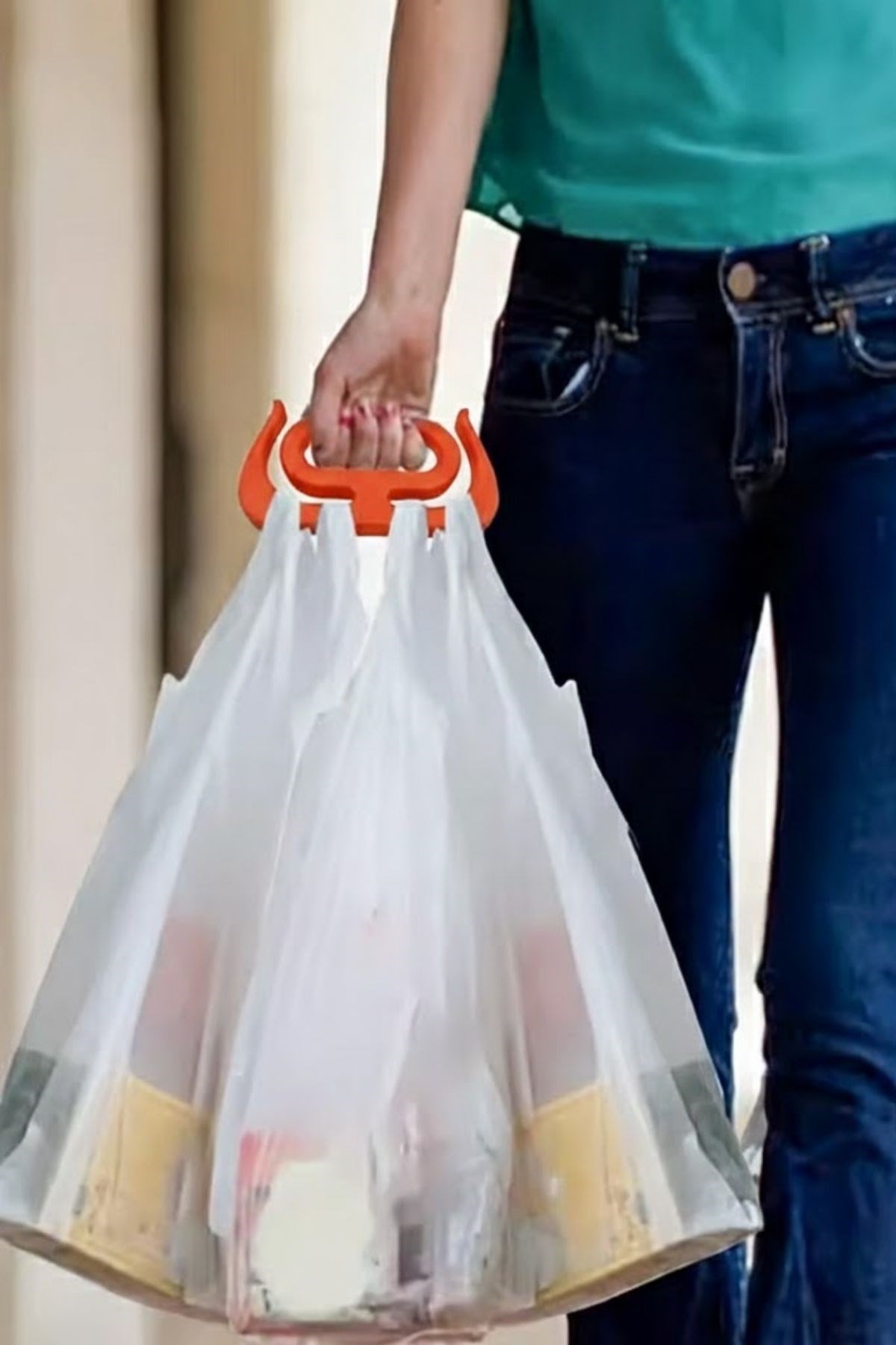 "BUFFER® Ergonomik Poşet Taşıma Aparatı – Ağır Yük Taşıyıcı Tutacak, Elden Kesme Yapmayan Kolay Taşıma Kancası, Market ve Alışveriş Çantası Taşıyıcısı