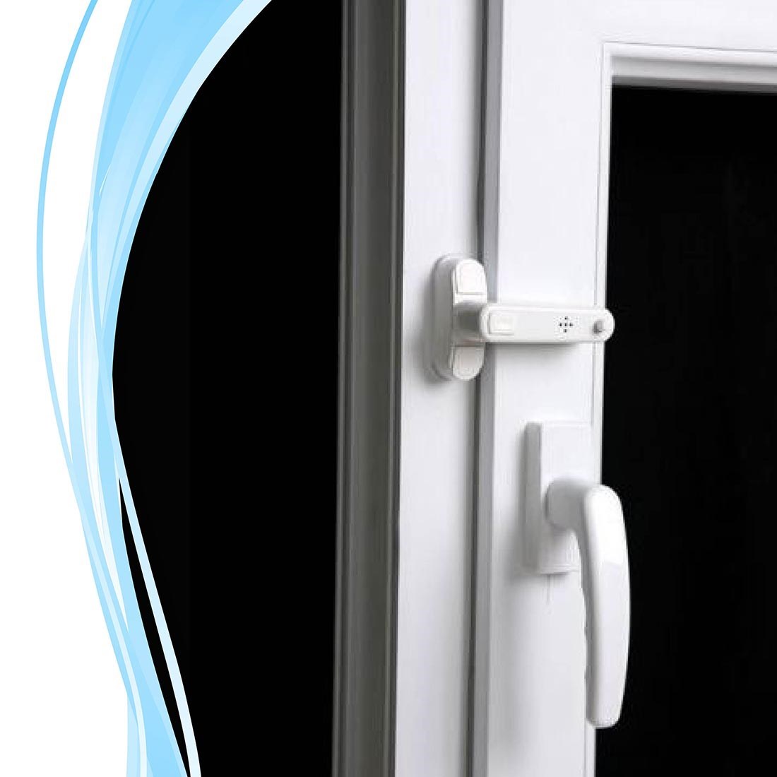 PVC Pimapen Pencere Cam Balkon Kapısı Güvenli Emniyet Kilidi — Veyo — görsel 3
