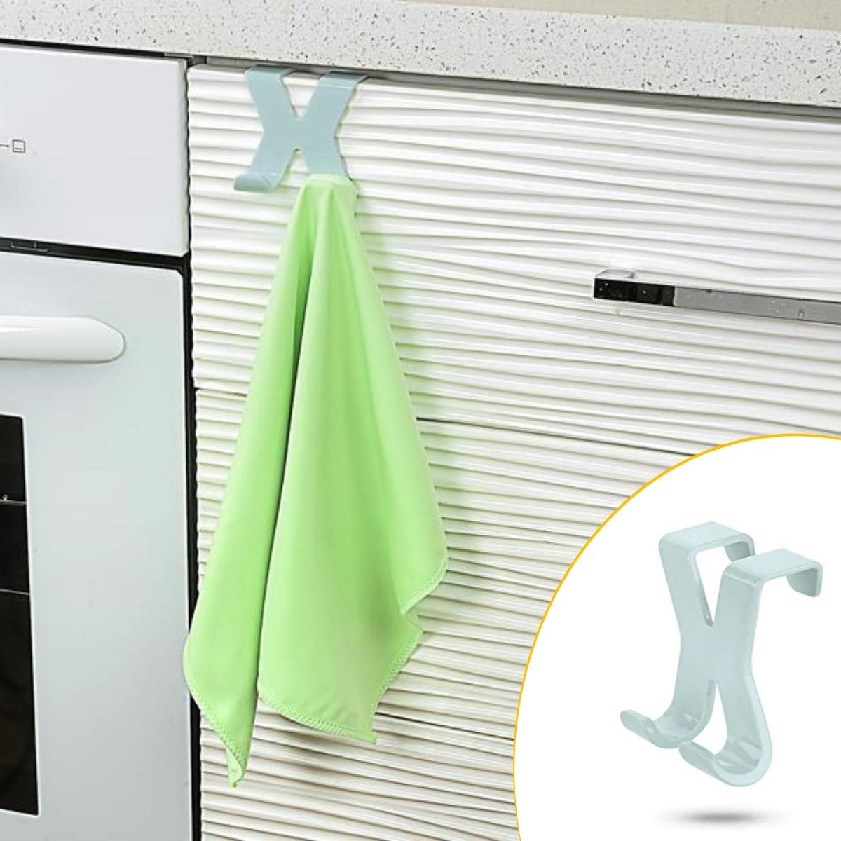 Mutfak Banyo Dolap Kapağına Takılan Meta Havlu Askılığı Aparatı — Veyo