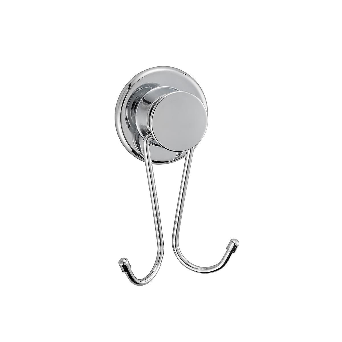 2 Kancalı Yapışkanlı Asklık Krom Duvar Askusı Mutfak Banyo Paslanmaz 0,57cm x 0,3cm 0,47cm