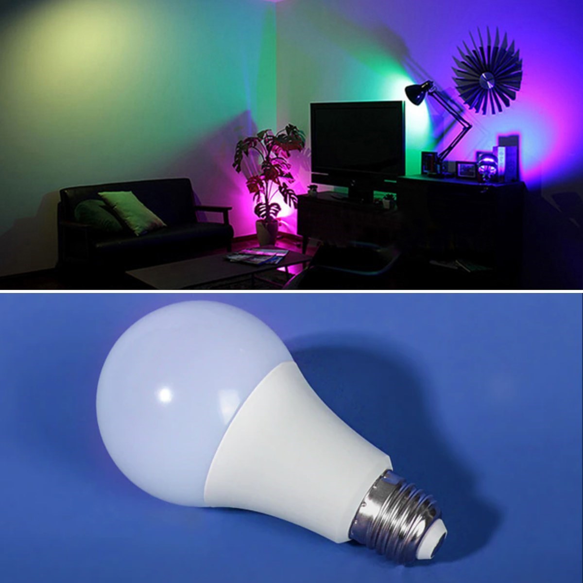 9w Uzaktan Kumandalı 15 Farklı Renk Seçenekli Led Ampul — Veyo — görsel 3