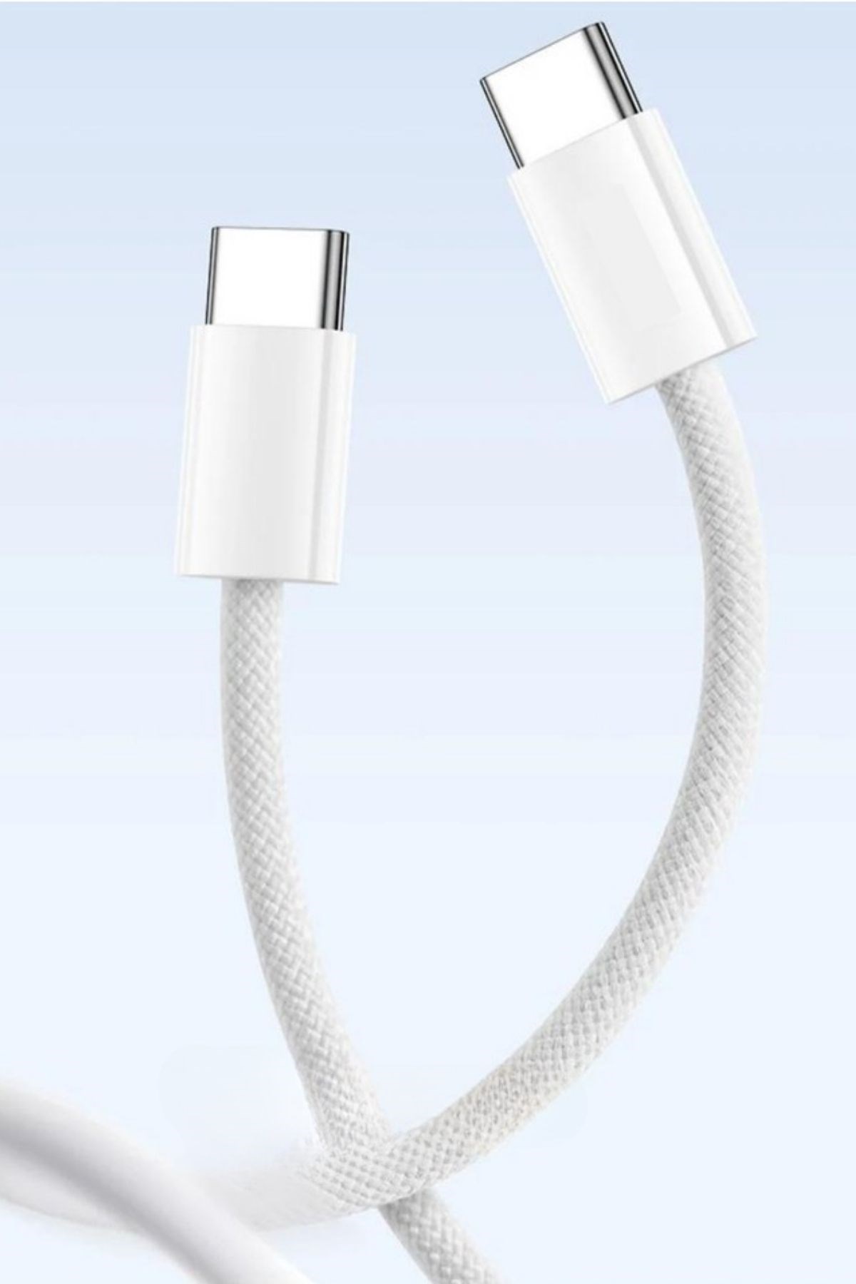 Apple 15/15 Pro Type-C to Type-C Hasır Örgü Hızlı Şarj Kablosu (1m) — Veyo — görsel 8