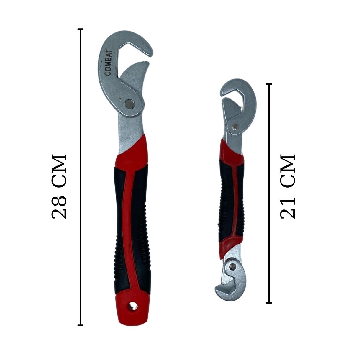Çok Fonksiyonlu Ergonomik Ayarlanabilir Büyük Küçük Akıllı Pense Anahtar 2li Set — Veyo — görsel 4