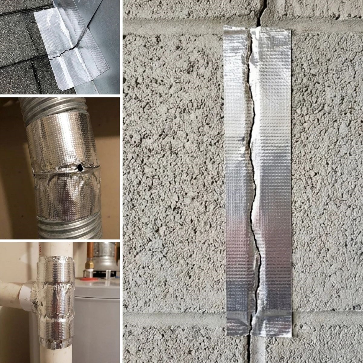 Yüksek Sıcaklık Dayanan Su Geçirmez Çatı Boru Duvar Çatlak Yapışkan Çamur Bant Folyo 5 mt x 10 cm — Veyo — görsel 4