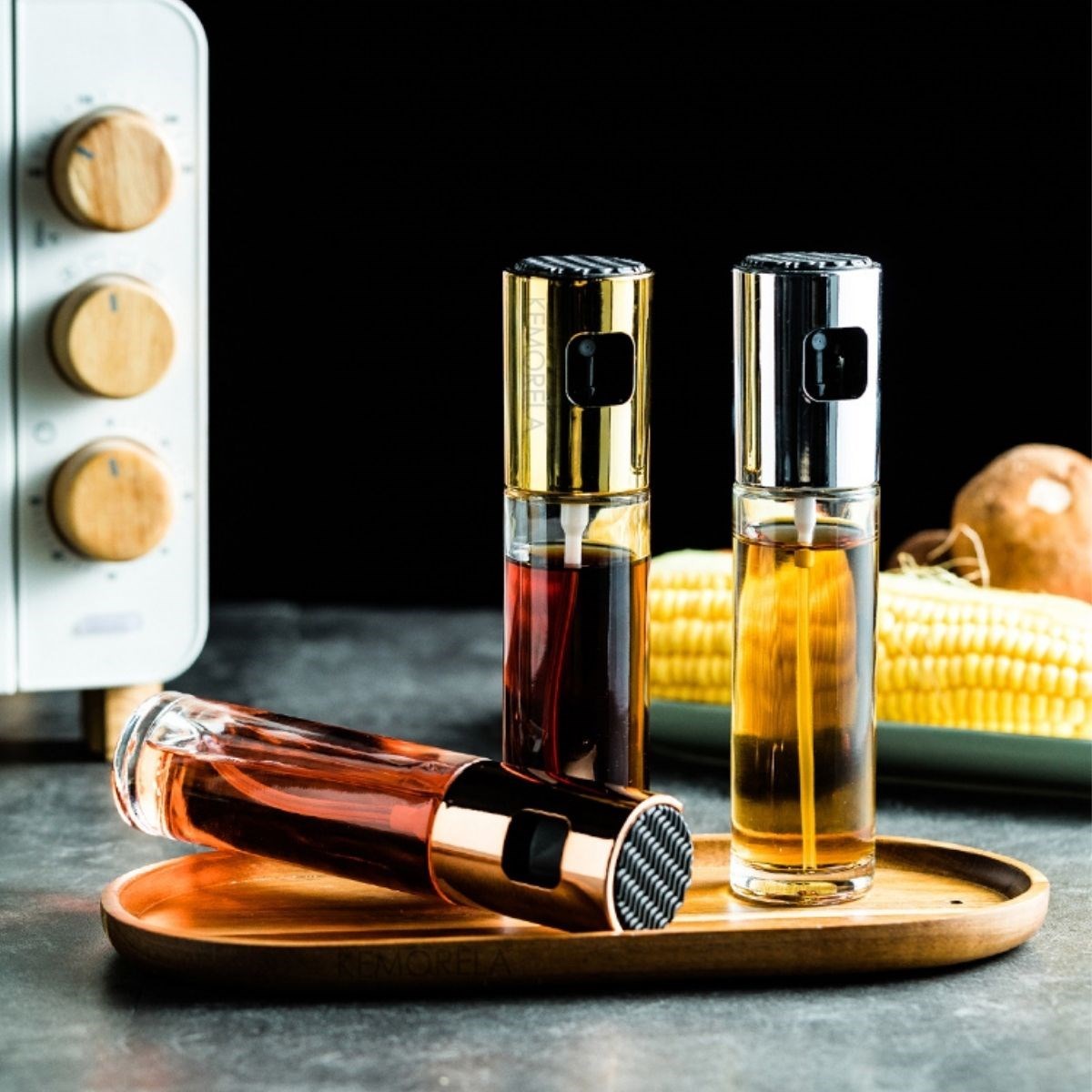 100ml Kapasiteli Şeffaf Spreyli Yağdanlık Sosluk Yağ Püskürtücü Yağ Şişesi — Veyo — görsel 8
