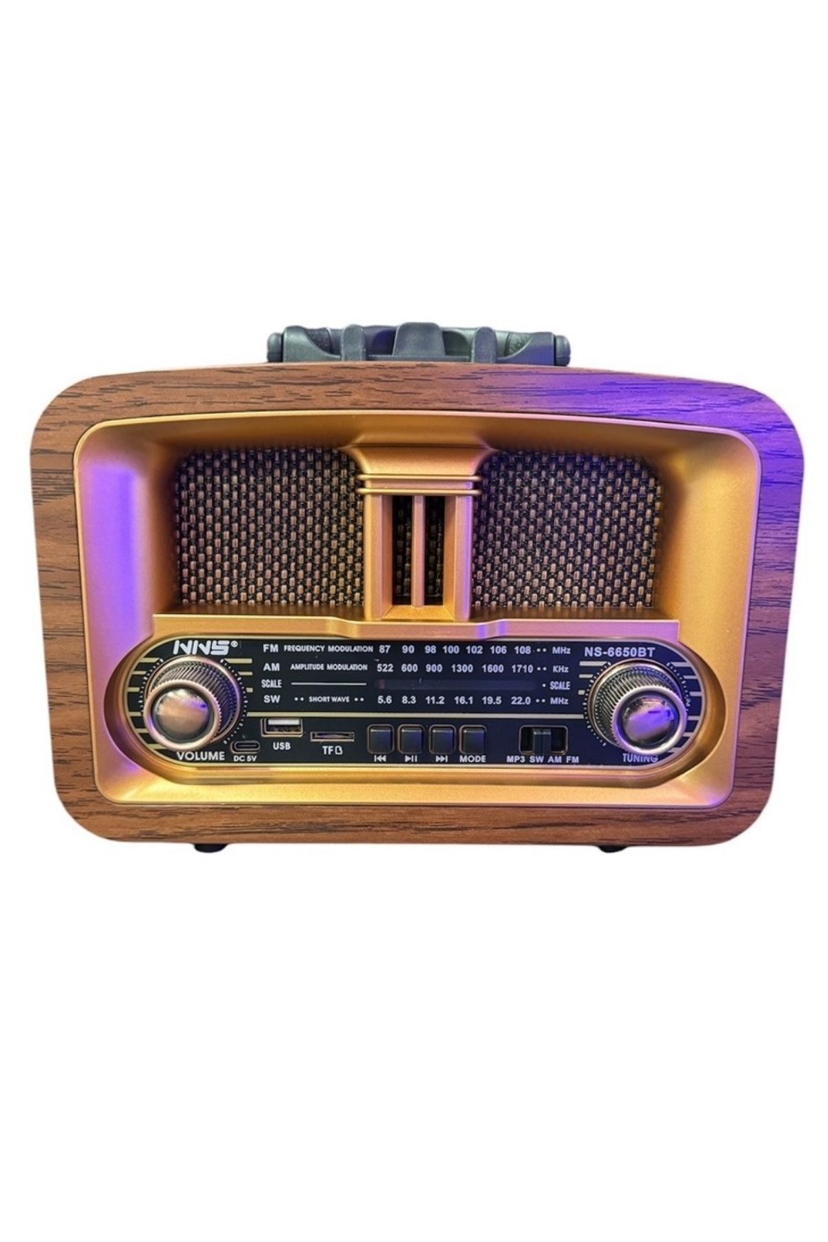 Taşınabilir Klasik AM/FM/SW Retro Ev Radyo USB ile Şarj Olabilen Retro Radyo — Veyo — görsel 6