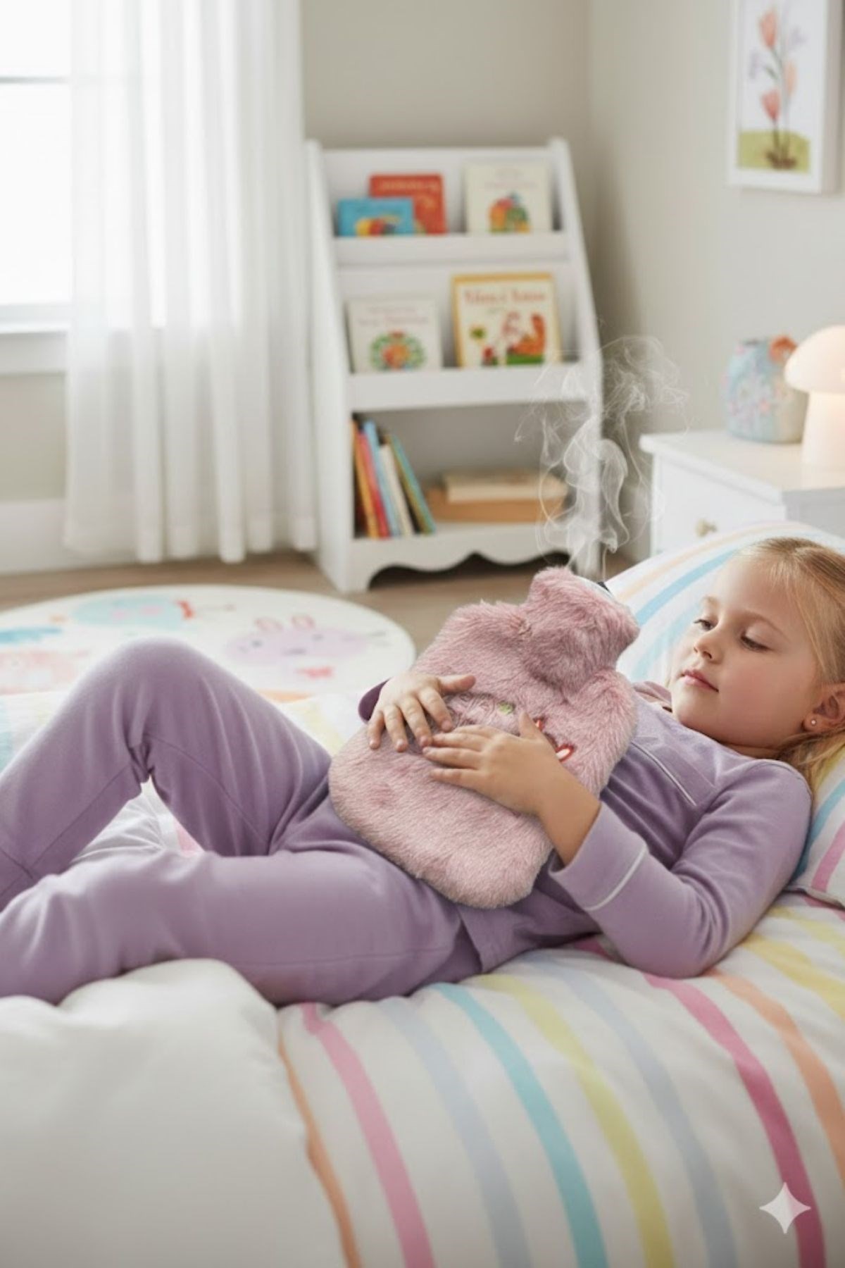 Mutlu Robot Hayvan Figürlü Pembe Peluş Sıcak Su Torbası 1 Lt – Yumuşak Kılıf, Uzun Süre Sıcak Tutan Termal Su Torbası — Veyo — görsel 7