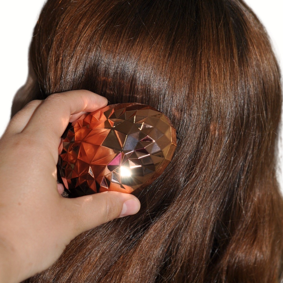 Rose Gold Saç Düzleştirici Tarak Geniş AralıklıHer Saç Tipine Uygun Fırçalı Saç Düzleştiric — Veyo — görsel 3
