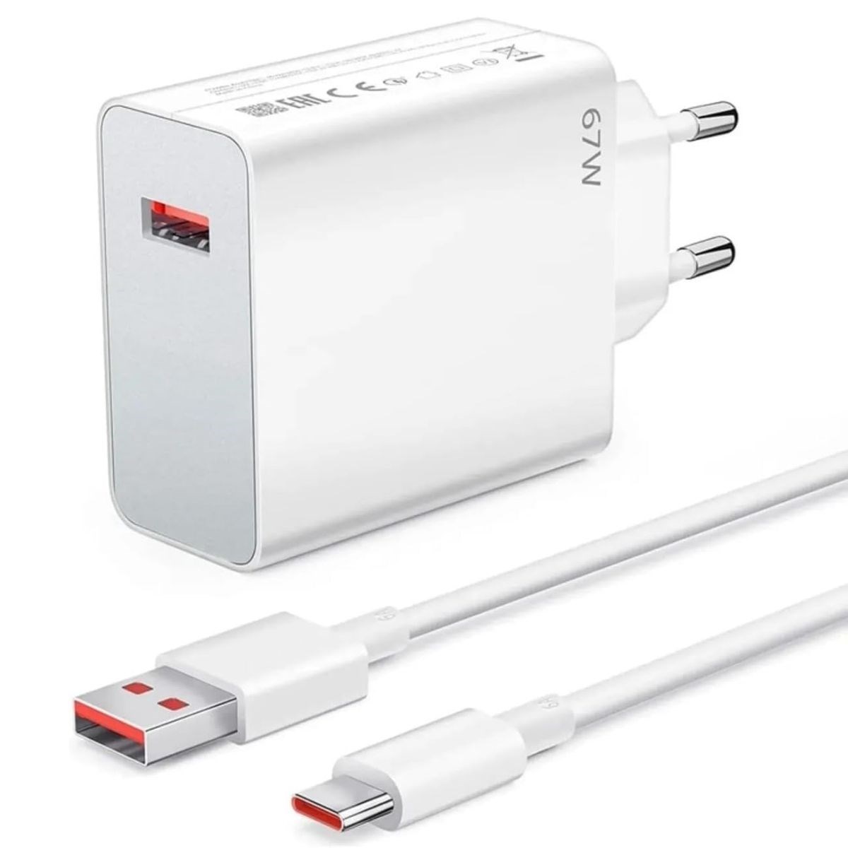 67W Hızlı Şarj Adaptörü USB to Type-C – PD Destekli, Akıllı Hızlı Şarj Başlığı, Güvenli Güç Adaptörü — Veyo