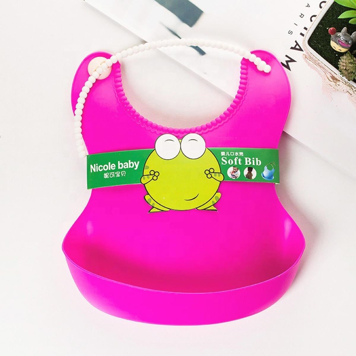Çocuk Bebek Mama Önlüğü Dökülme Engelleyici Bükülebilir Pembe — Veyo — görsel 4