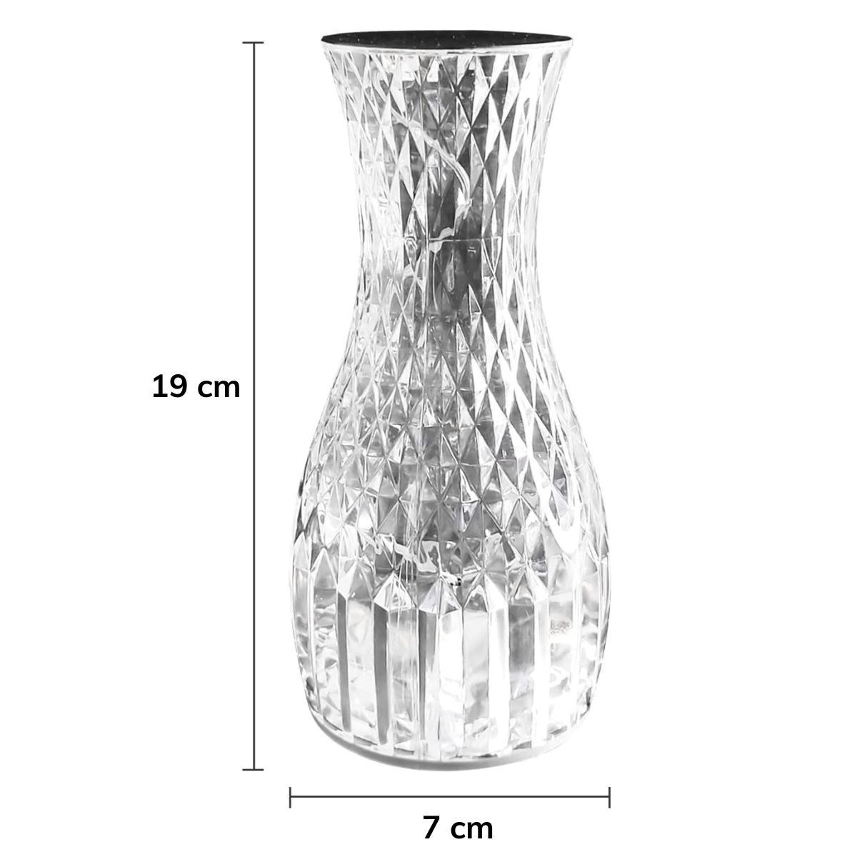 Sürahi Model USB Şarjlı Kumandalı 16 Farklı Işık Modlu Masa Üstü Kristal Akrilik Lamba Led — Veyo — görsel 5