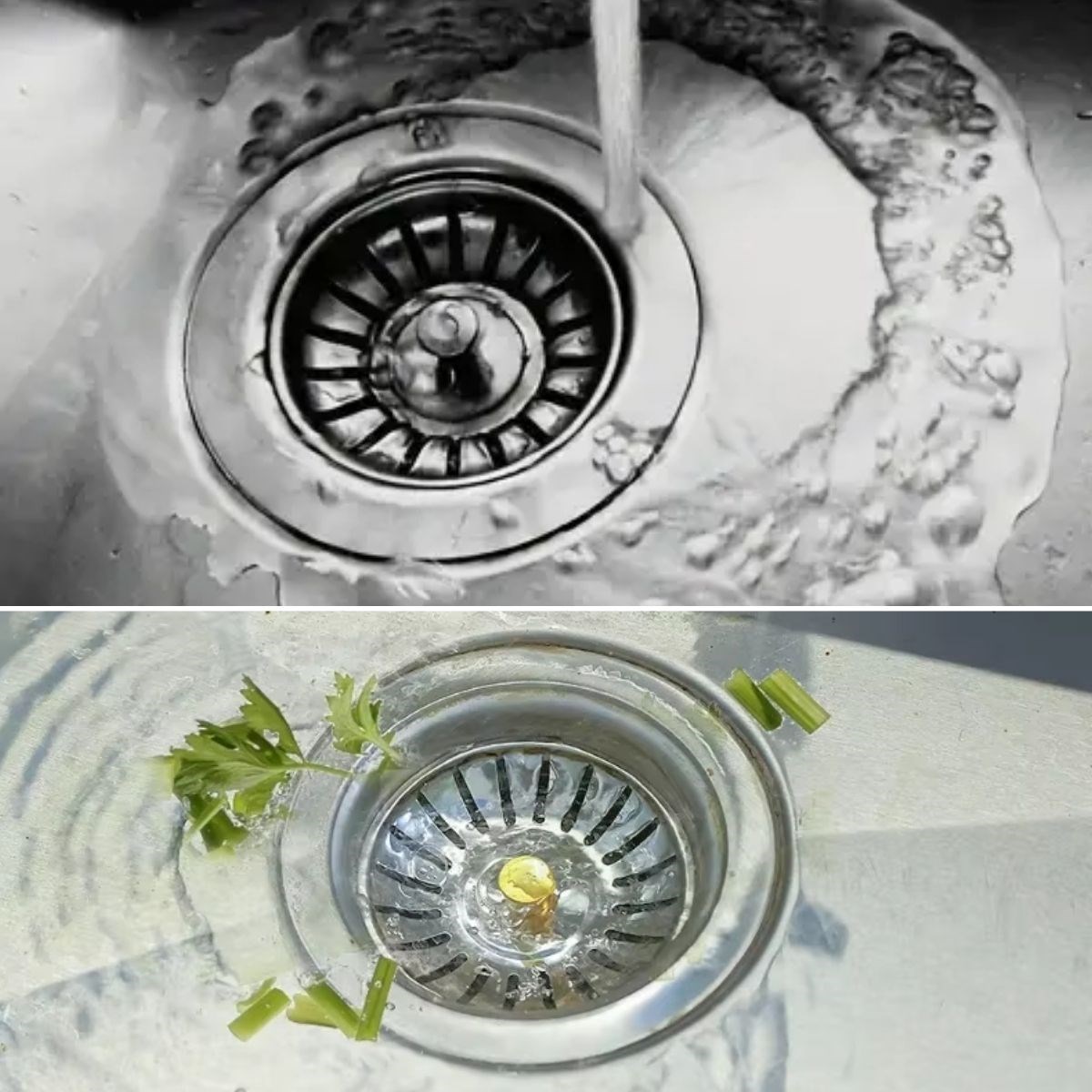 Paslanmaz Çelik Mutfak Evye Lavabo Süzgeci Lavabo Gideri Atık Gıda Tıpası — Veyo — görsel 2