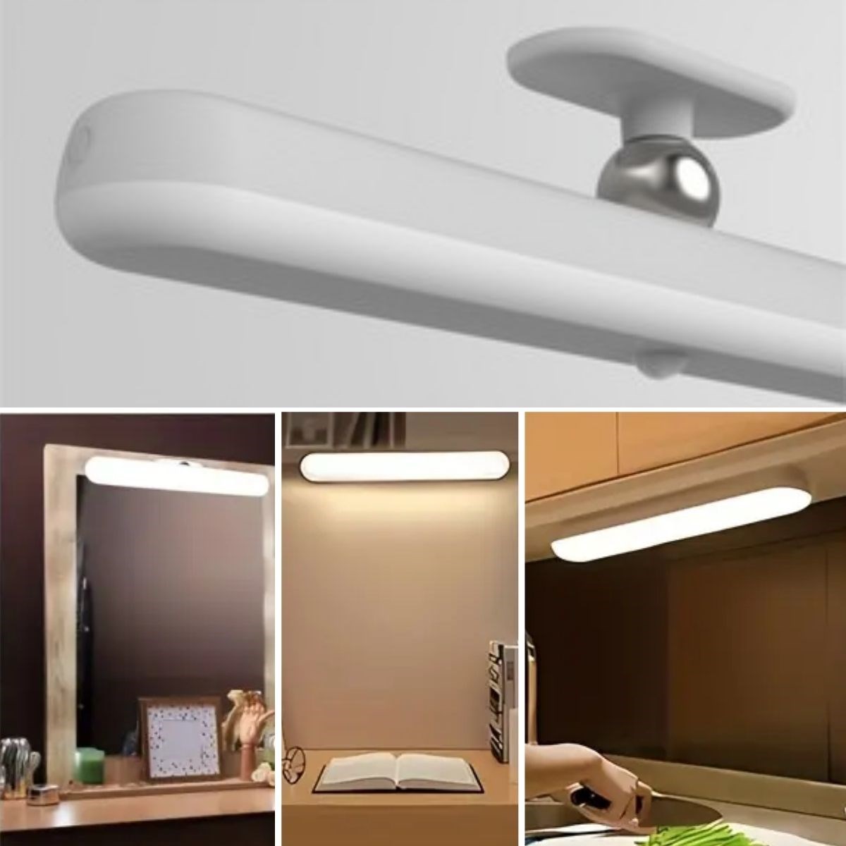 Dokunmatik USB İle Şarj Olabilen 27 cm Led Aydınlatma Makyaj Aynası Işığı — Veyo — görsel 5