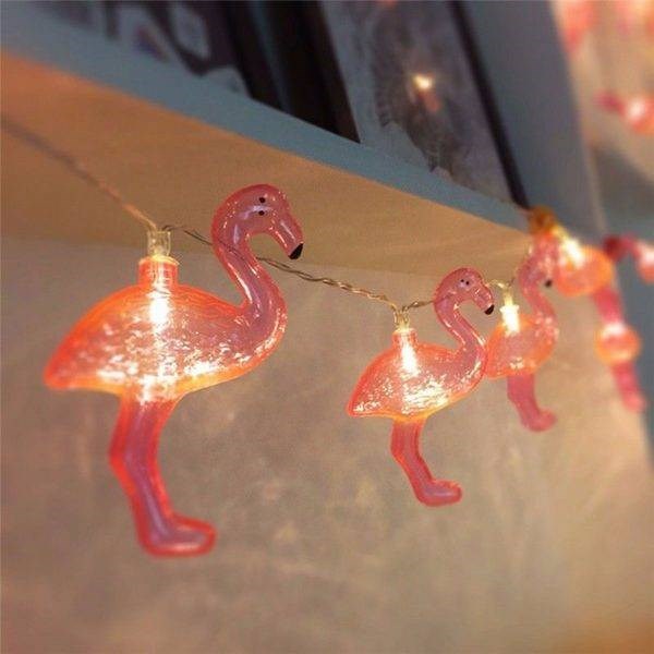 10lu Pilli Led Flamingo Dekoratif Işık Zinciri Aydınlatma 1,5 Mt — Veyo — görsel 7