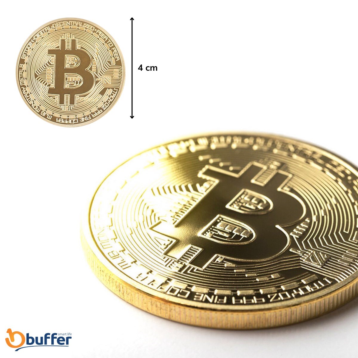 Bitcoin Madeni Hatıra Parası Madeni Bitcoin Hediye Sikke Para — Veyo — görsel 6