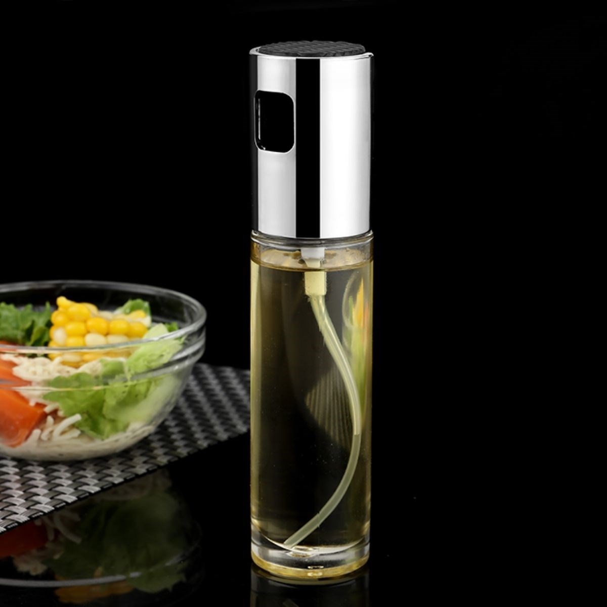100ml Kapasiteli Şeffaf Spreyli Yağdanlık Sosluk Yağ Püskürtücü Yağ Şişesi — Veyo — görsel 2