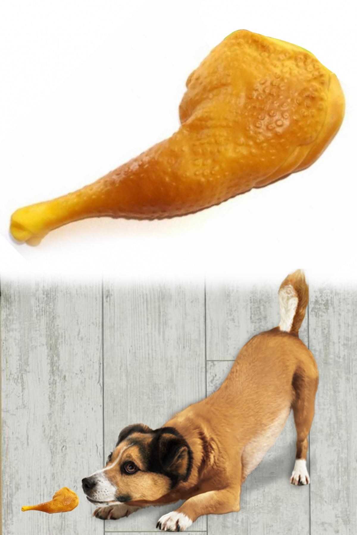 Köpekler İçin Oyuncak Tavuk Budu — Veyo — görsel 6