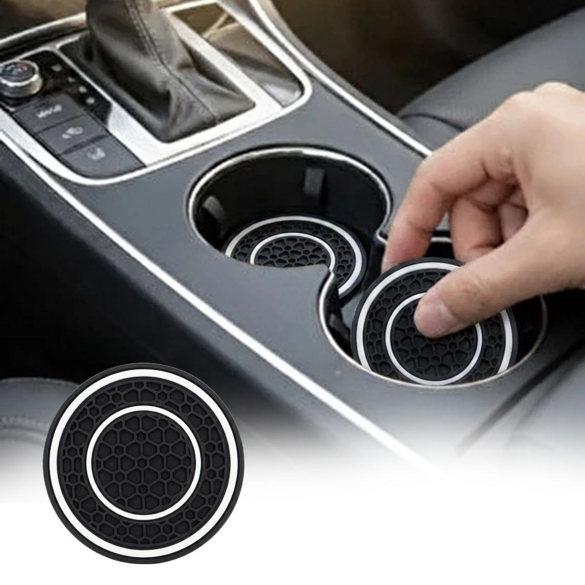 Silikon Araç Bardak Altlığı 70 mm – Kaymaz Telefon ve Para Tutucu Mat — Veyo