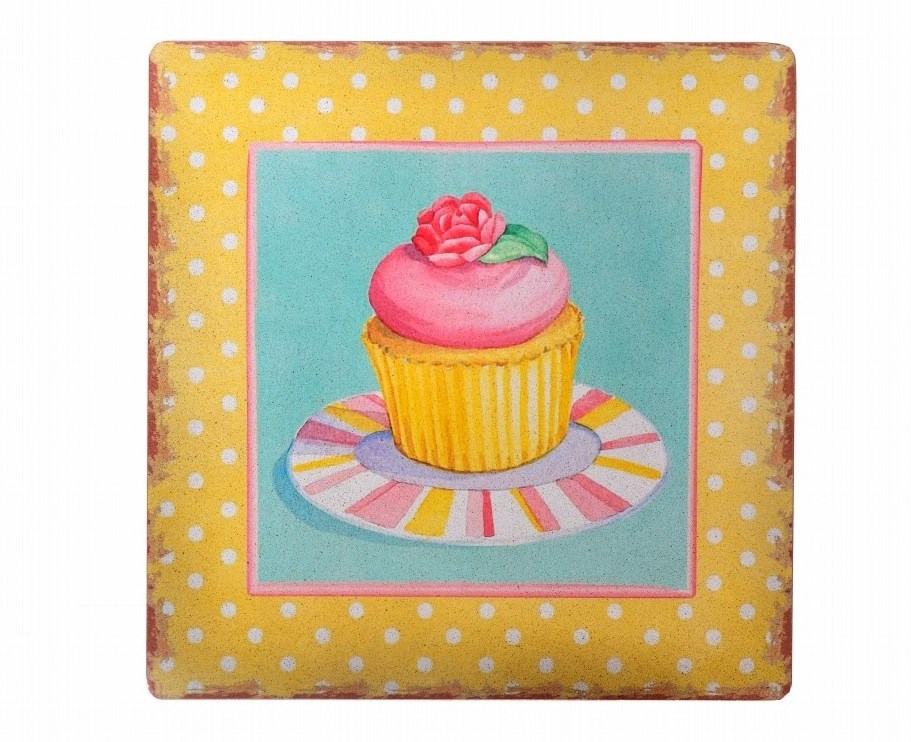 Decotown Duvar Panosu 40*40 Cup Cake Muffin Motifli Duvar Süsü — Veyo — görsel 3