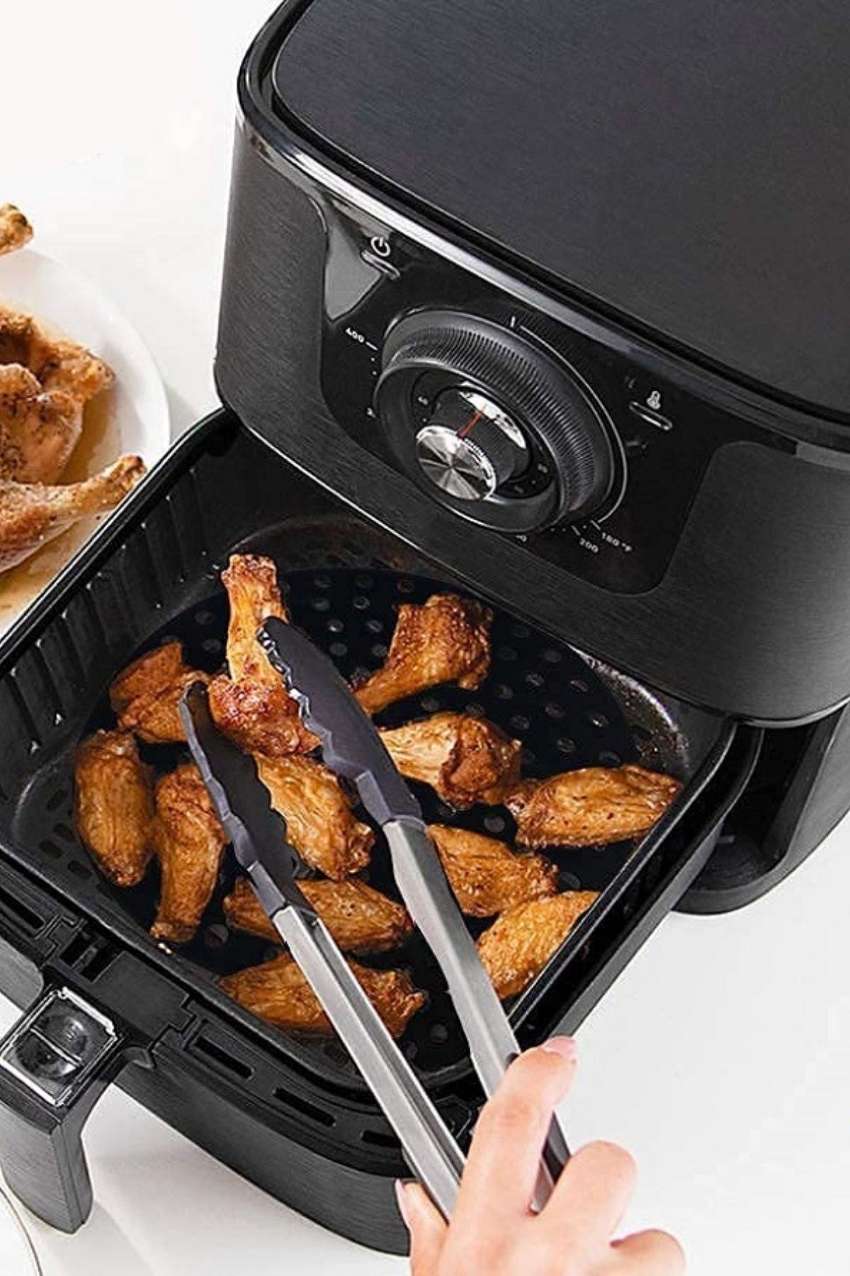 Renkli Isıya Dayanıklı Yıkanılabilir Silikon Fırın Ve Airfryer Yuvarlak Pişirme Matı 23 Cm — Veyo — görsel 7