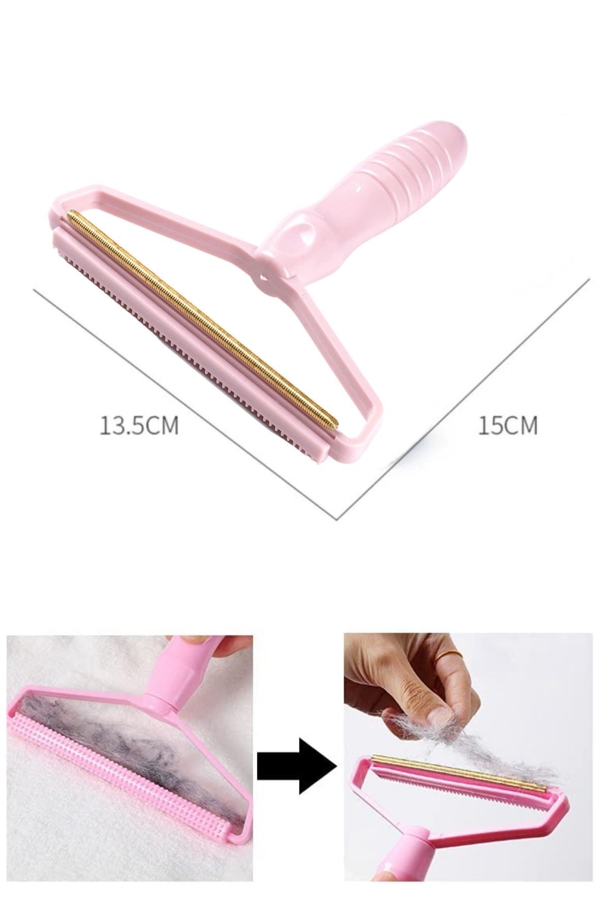 Çift Taraflı Elbise Kazak Plastik Kumaş Tüy Alma ve Tiftik Temizleyici Toplayıcı Taşınabilir — Veyo — görsel 6