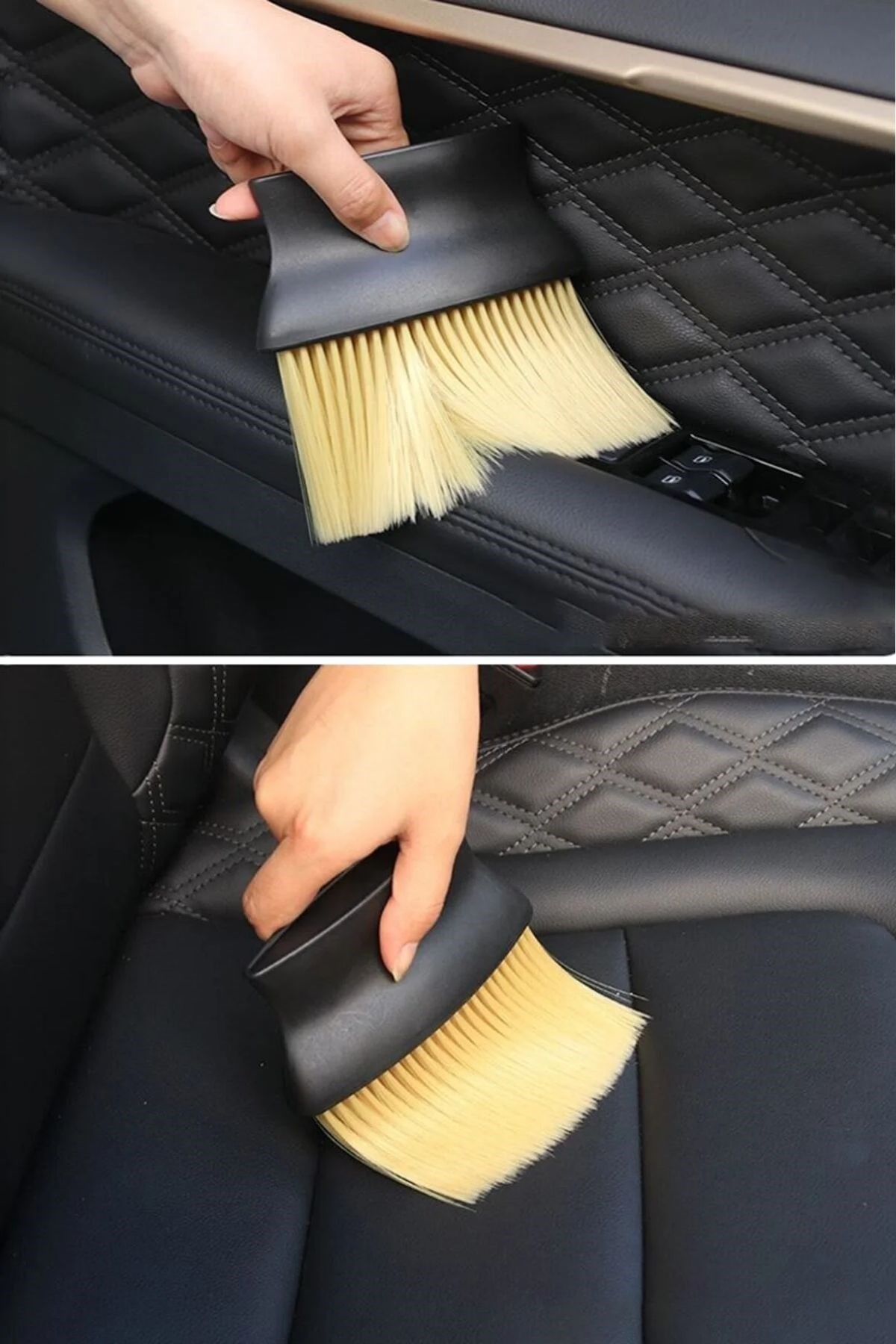 Yumuşak Kıllı ve Ergonomik Saplı Araç İçi Detaylı Toz Temizleme Fırçası — Veyo — görsel 7