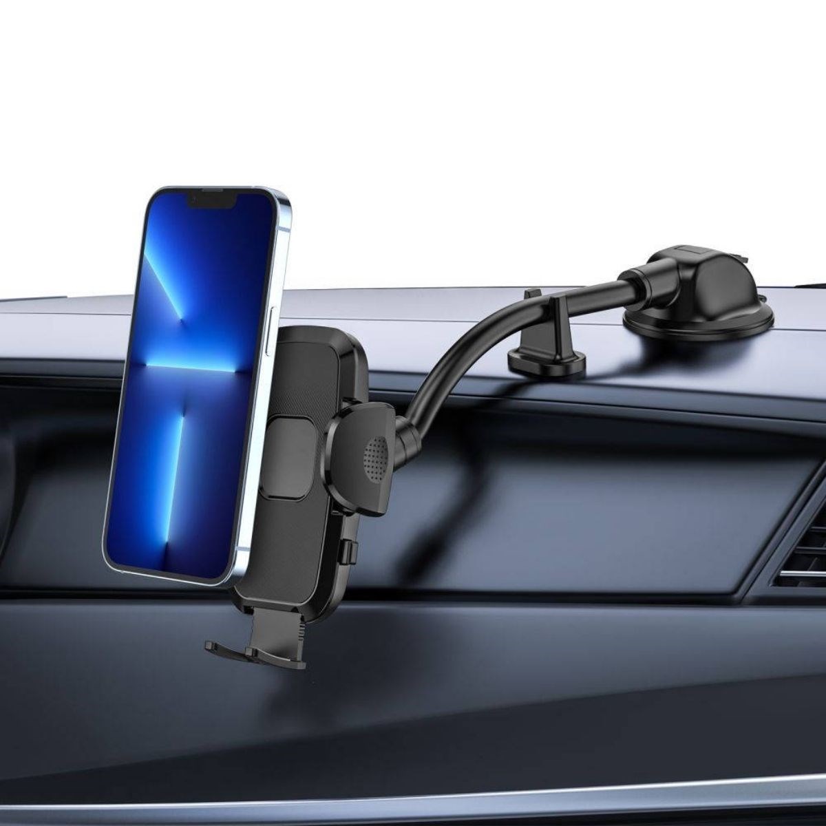 Ayarlanabilir Vakum Kilitli Cam Ve Torpidoya Takılabilen Telefon Tutucu — Veyo — görsel 2