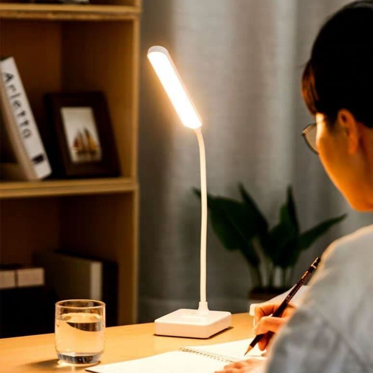 İnce Uzun USBli Dokunmatik 3 Kademeli 360 Derece Özel Göz Korumalı led Lityum Masa Lambası — Veyo — görsel 2