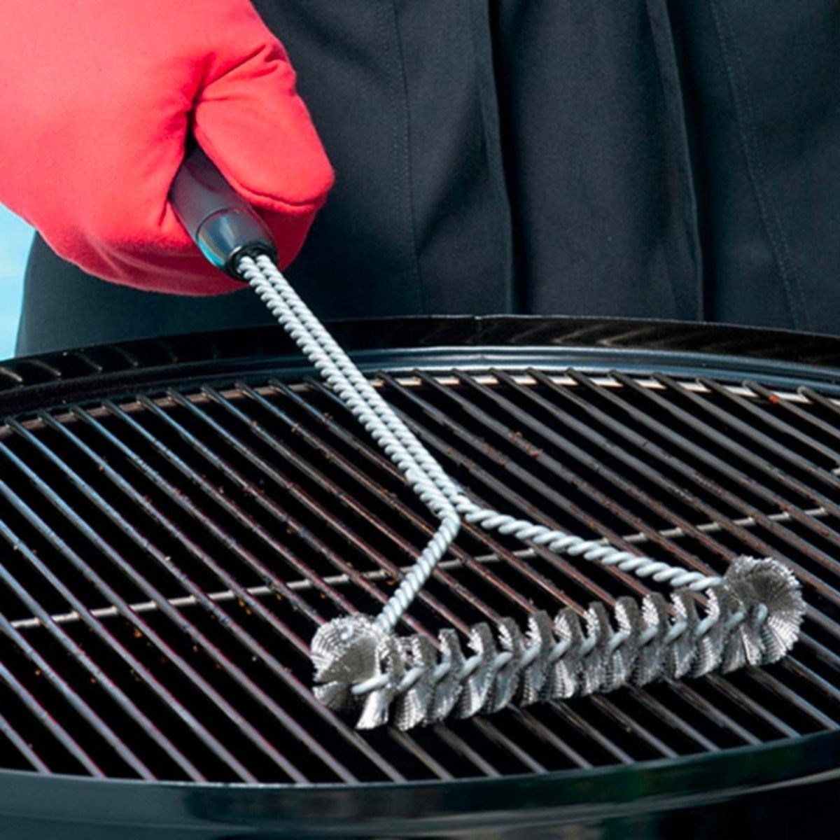 Barbekü Mangal Izgara Teli Temizlik Fırçası — Veyo — görsel 3
