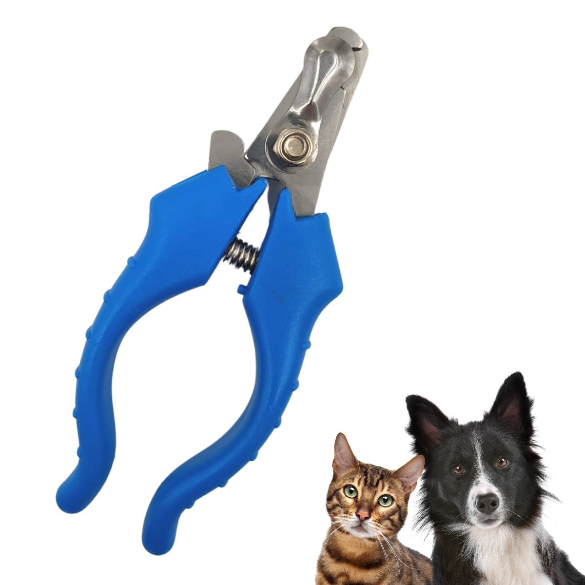 Kedi Köpek Tırnak Makası Paslanmaz Çelik Yaylı Kesici Kaymaz Saplı Pratik Evcil Hayvan Bakım Aracı
