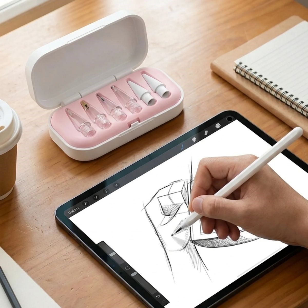 6 Adet Farklı Uçlı Universal Dokunmatik Kalem Ucu – Tablet ve Telefon Uyumlu Stylus Pen Yedek Başlıkları — Veyo — görsel 4