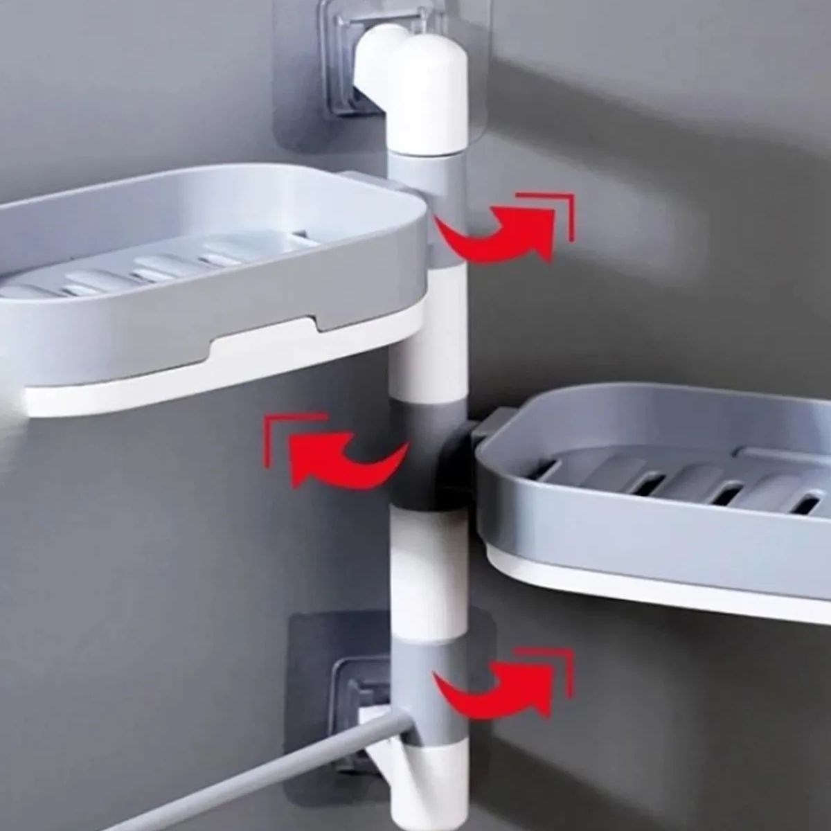 Çoklu Sabun Tutucu Fonksiyonel Banyo Sabunluk — Veyo — görsel 4