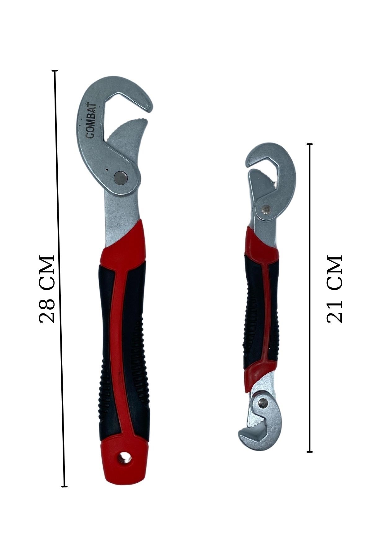 Çok Fonksiyonlu Ergonomik Ayarlanabilir Büyük Küçük Akıllı Pense Anahtar 2li Set — Veyo — görsel 7